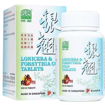 绿叶银翘解毒片 Nature's Green Lonicera And Forsythia Cold 120 Tablets