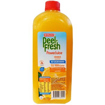 Marigold Peel Fresh Orange Juice No added Sugar 2l