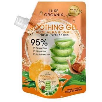 Luxe Organix Aloe Vera And Snail Soothing Gel 100ml