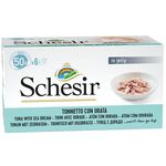 Schesir Cans Of Tuna With Sea Bream Wet Food For Cats 50g