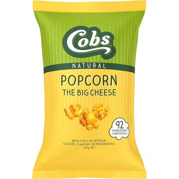 Cobs Natural Cheddar Cheese Popcorn 100g