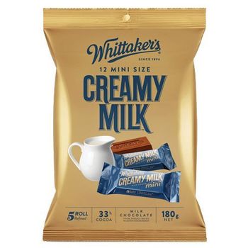Whittaker's Creamy Milk Mini Chocolate 180g