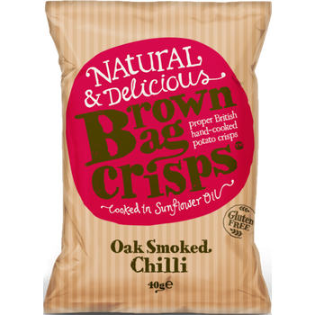 Brown Bag Crisps Oak Smoked Chilli 40g