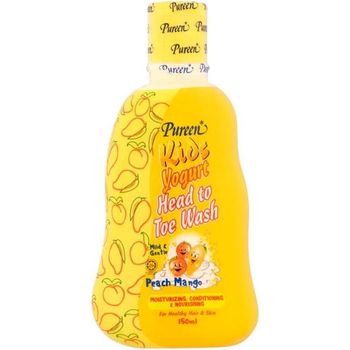 Pureen Kids Yogurt Head To Toe Wash Peach Mango 150ml