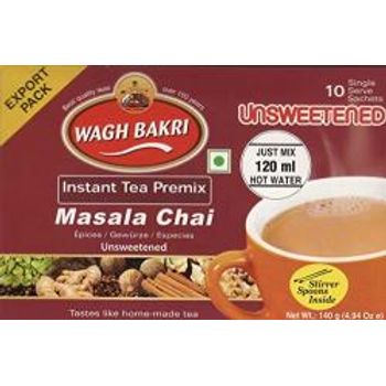 Wagh Bakri Instant Masala Chai Tea Unsweetened 10 Sachets 140g