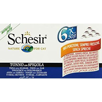 Schesir Sc-c115 Tuna With Seabass Multipack Cat Food 50g 6 Piece