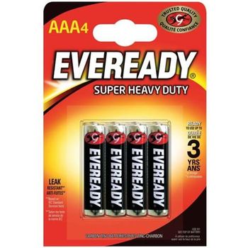 Eveready Super Heavy Duty AAA Batteries Pack of 4