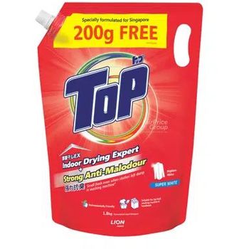 Top Liquid Detergent Refill Super White 1.8kg
