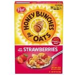 Honey Bunches Of Oats Strawberry Heart Healthy Low Fat Made With Whole Grain Cereal 11oz