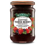 Mackays Three Berry Preserve Jam 340g