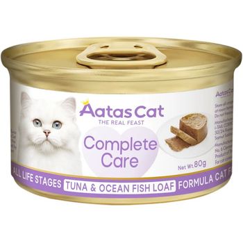 Aatas Cat Complete Care Tuna & Ocean Fish Loaf Cat Wet Food 80g