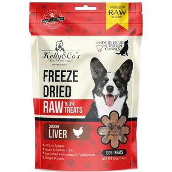 Kelly and Co's Single Ingredient Freeze Dried Chicken Liver for Dog 40g