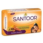 Santoor Sandal And Turmeric Bath Soap 150g