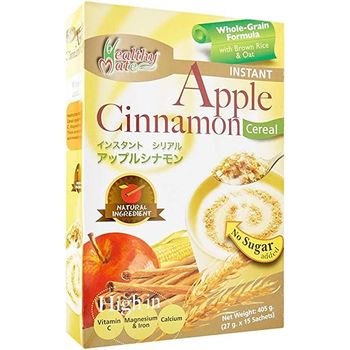 Healthy Mate Apple Cinnamon Cereal No Sugar Added 405g 27g X 15 Sachets