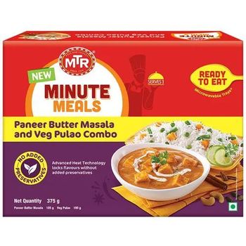 MTR Minute Meals Paneer Butter Masala And Veg Pulao Combo 375g