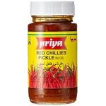 Priya Red Chilli Pickle In Oil With Garlic 300g