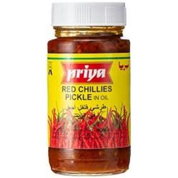 Priya Red Chilli Pickle In Oil With Garlic 300g