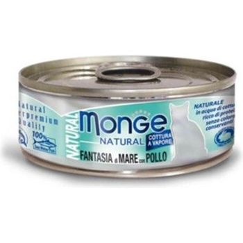 Monge Cat Canned Food Natural Mixed Seafood With Chicken 80g