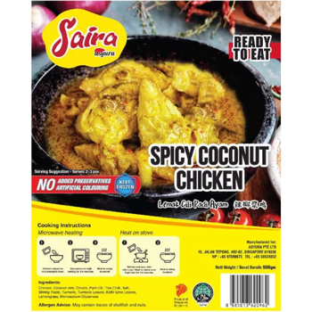 Saira by Asyura Rte Spicy Coconut Chicken 500g