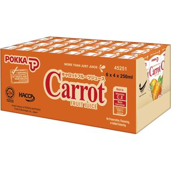 Pokka Packet Drink Carrot Fruit Juice 24 x 250ml