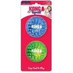 Kong Squeezz Geodz Squeaker Ball Dog Toy Assorted