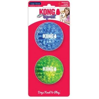 Kong Squeezz Geodz Squeaker Ball Dog Toy Assorted