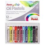 Pentel Arts Oil Pastel 12 Colours PHN-12AS