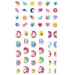 Avenir Small Nail Stickers Unicorn Glitter