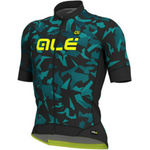 Ale Cycling PRR 2.0 Glass Jersey Black Petrol Turquoise S