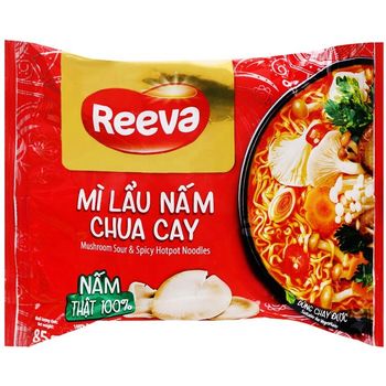 Reeva Noodles Hot Pot with Spicy Mushrooms 85g