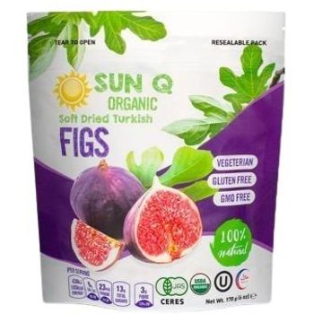Sun Q Organic Soft Dried Turkish Figs 170g