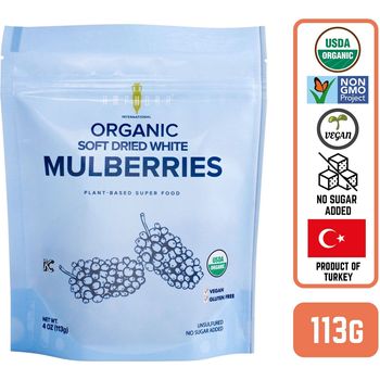 Amphora Organic Soft Dried Mulberries 113g