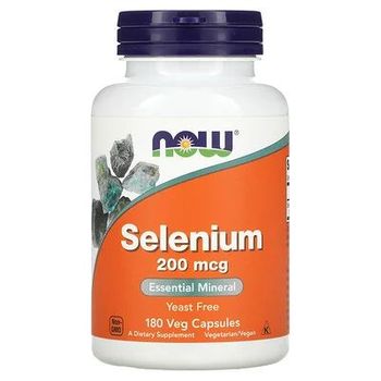 Now (Foods) - Essential Mineral, Selenium (180 veggie capsules)