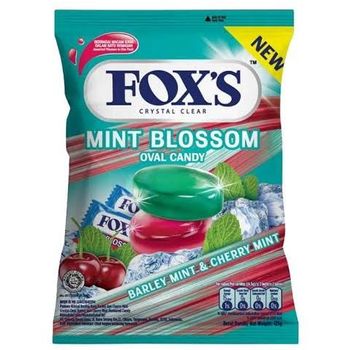 Fox's Crystal Clear Candy Mint Blossom Oval Candy 125g