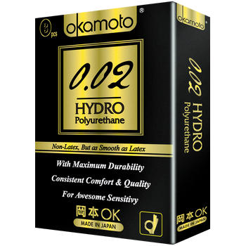 Okamoto 002 Hydro Polyurethane 3pcs