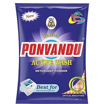 Ponvandu Active Wash Detergent Powder Top & Front Load 1kg