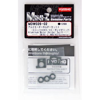 Kyosho Mini Z AWD MDW026-02 Aluminum Motor Holder Set 2 #2/Gunmetal