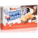 Kinder Happy Hippo Wafer Shaped With A Double Cocoa Cream Filling