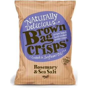 Brown Bag Crisps Rosemary & Sea Salt 40g