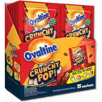 Ovaltine Cruncy Pops 15 Sachets 120g