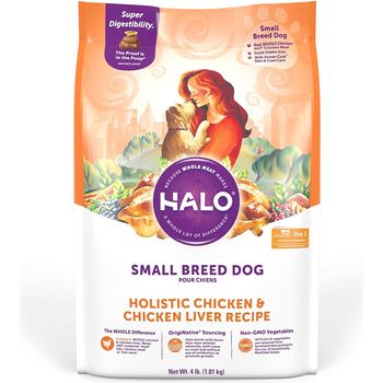 Halo Small Breed Dog Chicken and Chicken Liver Recipe for 4.5kg