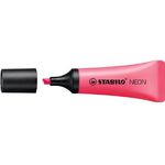Stabilo Highlighter Neon Tube Shape Pink