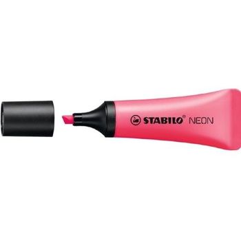Stabilo Highlighter Neon Tube Shape Pink