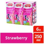 F&N Magnolia Uht Packet Milk Strawberry 200mlX6