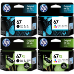 HP 67 67XL Black Tri-colour Original Ink Cartridge