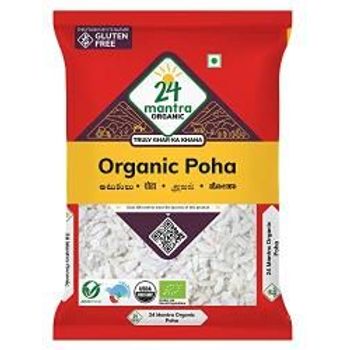 24 Mantra Organic Poha Flattened Riceatukulu 500g