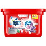 Breeze 3 in 1 Power Laundry Capsules Formulate With Naturally 18 Sachet 216g