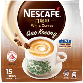 Nescafe Instant White Coffee Gao Kosong 15 x 20g