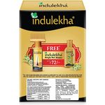 Indulekha Bringha Ayurvedic Hair Oil 100 ml, Hair Fall Control and Hair Growth with Bringharaj & Coconut Oil - Comb Applicator Bottle for Men & Women