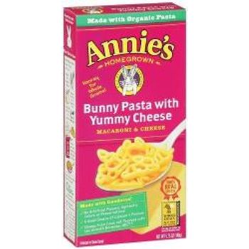 Annie's Homegrown Macaroni And Cheese Organic Bunny Pasta With Yummy Cheese 170g Case Of 12